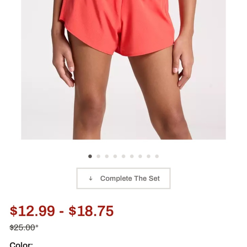 DSG Bold coral Athletic Shorts